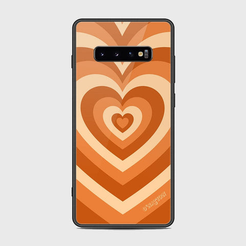 Samsung Galaxy S10 Plus Cover - O'Nation Heartbeat Series - HQ Ultra Shine Premium Infinity Glass Soft Silicon Borders Case