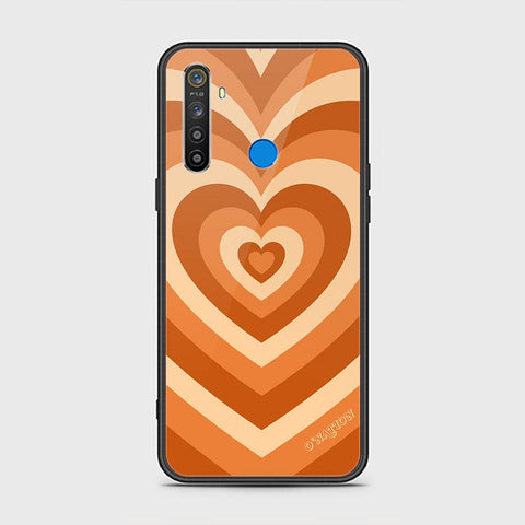 Realme 5 Cover - O'Nation Heartbeat Series - HQ Ultra Shine Premium Infinity Glass Soft Silicon Borders Case