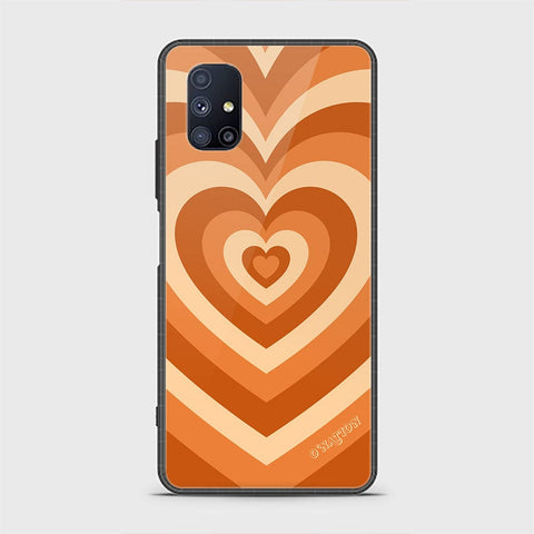 Samsung Galaxy M51 Cover - O'Nation Heartbeat Series - HQ Ultra Shine Premium Infinity Glass Soft Silicon Borders Case