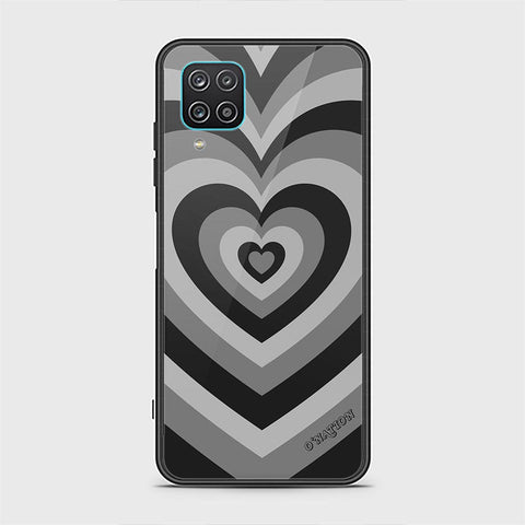 Samsung Galaxy A12 Cover - O'Nation Heartbeat Series - HQ Ultra Shine Premium Infinity Glass Soft Silicon Borders Case