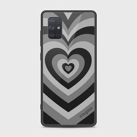 Samsung Galaxy A71 Cover - O'Nation Heartbeat Series - HQ Ultra Shine Premium Infinity Glass Soft Silicon Borders Case