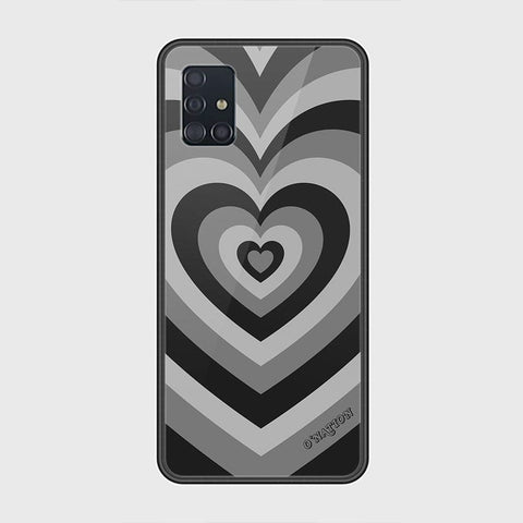 Samsung Galaxy A51 Cover - O'Nation Heartbeat Series - HQ Ultra Shine Premium Infinity Glass Soft Silicon Borders Case