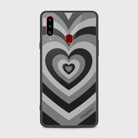 Samsung Galaxy A20s Cover - O'Nation Heartbeat Series - HQ Ultra Shine Premium Infinity Glass Soft Silicon Borders Case