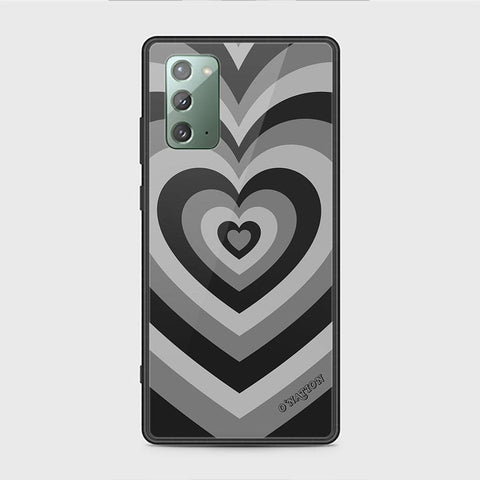 Samsung Galaxy Note 20 Cover - O'Nation Heartbeat Series - HQ Ultra Shine Premium Infinity Glass Soft Silicon Borders Case