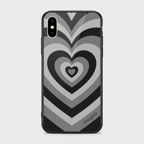 iPhone XS / X Cover - O'Nation Heartbeat Series - HQ Ultra Shine Premium Infinity Glass Soft Silicon Borders Case