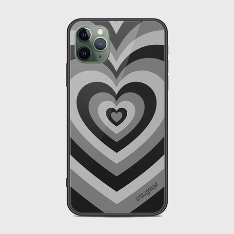 iPhone 11 Pro Max Cover - O'Nation Heartbeat Series - HQ Ultra Shine Premium Infinity Glass Soft Silicon Borders Case