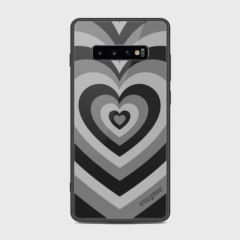 Samsung Galaxy S10 Plus Cover - O'Nation Heartbeat Series - HQ Ultra Shine Premium Infinity Glass Soft Silicon Borders Case