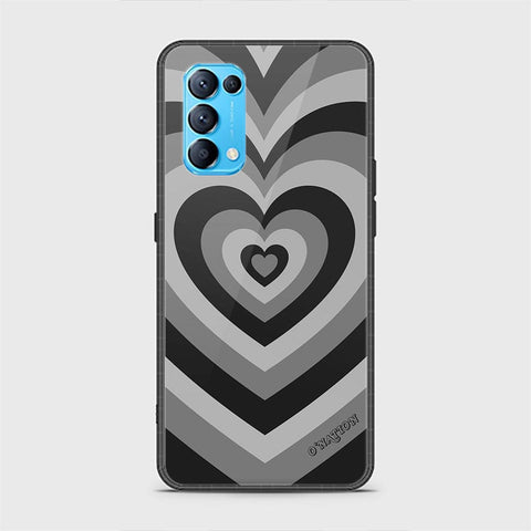 Oppo Find X3 Lite Cover - O'Nation Heartbeat Series - HQ Ultra Shine Premium Infinity Glass Soft Silicon Borders Case