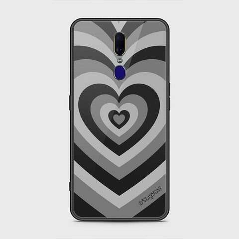 Oppo F11 Cover - O'Nation Heartbeat Series - HQ Ultra Shine Premium Infinity Glass Soft Silicon Borders Case