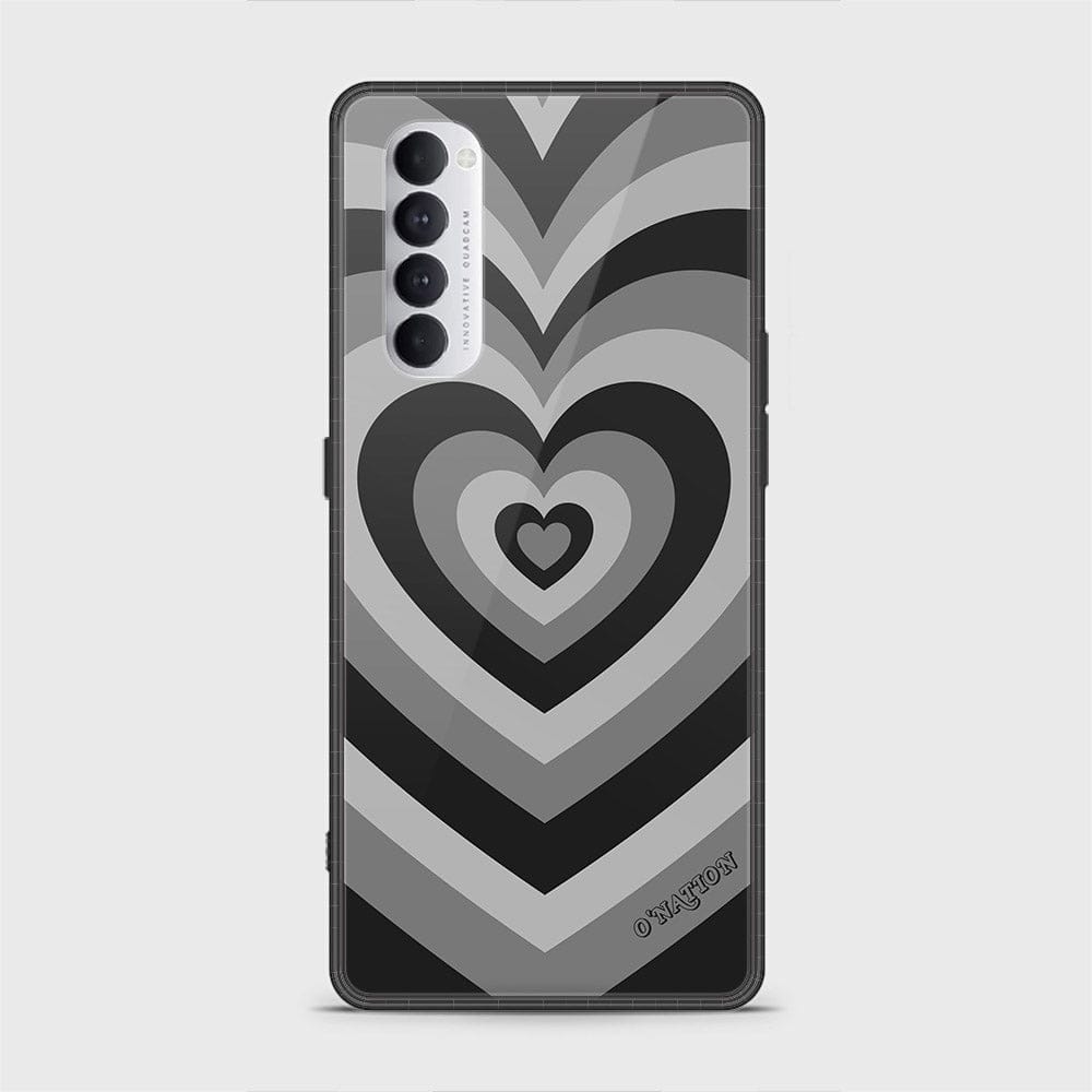 Oppo Reno 4 Pro Cover - O'Nation Heartbeat Series - HQ Ultra Shine Premium Infinity Glass Soft Silicon Borders Case