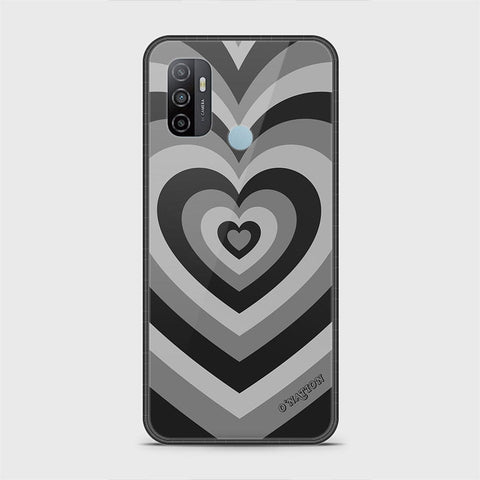 Oppo A53 Cover - O'Nation Heartbeat Series - HQ Ultra Shine Premium Infinity Glass Soft Silicon Borders Case