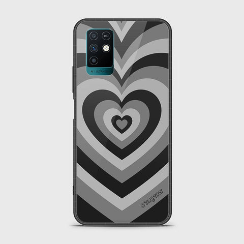 Infinix Note 10 Cover - O'Nation Heartbeat Series - HQ Ultra Shine Premium Infinity Glass Soft Silicon Borders Case