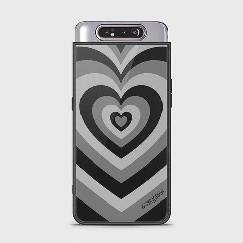 Samsung Galaxy A80 Cover - O'Nation Heartbeat Series - HQ Ultra Shine Premium Infinity Glass Soft Silicon Borders Case