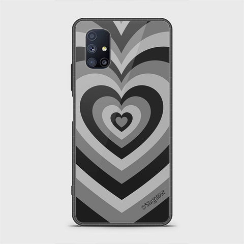 Samsung Galaxy M51 Cover - O'Nation Heartbeat Series - HQ Ultra Shine Premium Infinity Glass Soft Silicon Borders Case