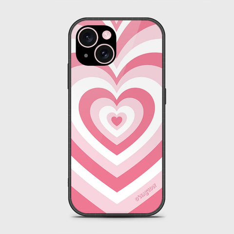 iPhone 15 Plus Cover- O'Nation Heartbeat Series - HQ Ultra Shine Premium Infinity Glass Soft Silicon Borders Case