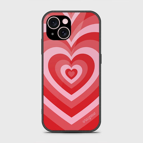 iPhone 15 Cover- O'Nation Heartbeat Series - HQ Ultra Shine Premium Infinity Glass Soft Silicon Borders Case