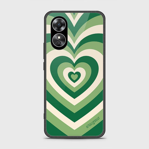 Oppo A17 Cover- O'Nation Heartbeat Series - HQ Ultra Shine Premium Infinity Glass Soft Silicon Borders Case