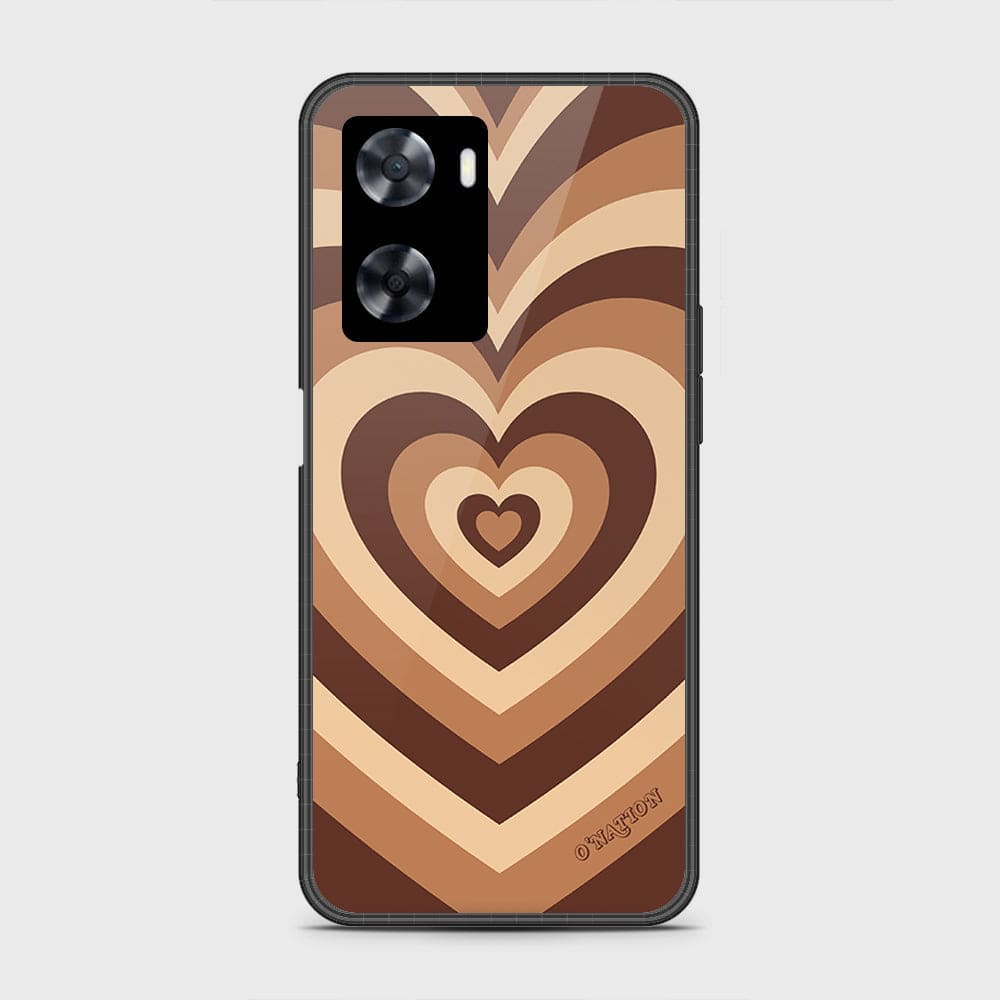 Oppo A77s Cover - O'Nation Heartbeat Series - HQ Ultra Shine Premium Infinity Glass Soft Silicon Borders Case