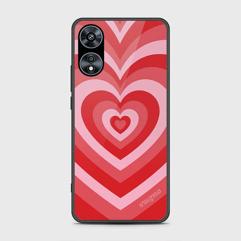 Oppo A58 4G Cover- O'Nation Heartbeat Series - HQ Ultra Shine Premium Infinity Glass Soft Silicon Borders Case