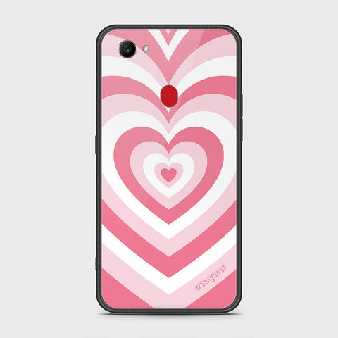 Oppo F7 Cover- O'Nation Heartbeat Series - HQ Ultra Shine Premium Infinity Glass Soft Silicon Borders Case