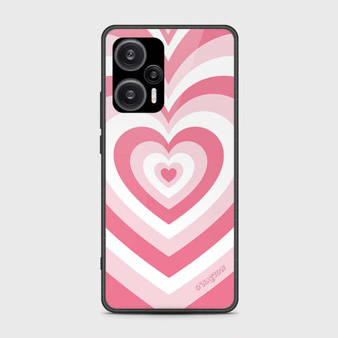 Xiaomi Poco F5  Cover- O'Nation Heartbeat Series - HQ Ultra Shine Premium Infinity Glass Soft Silicon Borders Case