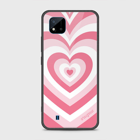 Realme C20 Cover- O'Nation Heartbeat Series - HQ Ultra Shine Premium Infinity Glass Soft Silicon Borders Case