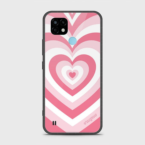 Realme C21 Cover- O'Nation Heartbeat Series - HQ Ultra Shine Premium Infinity Glass Soft Silicon Borders Case