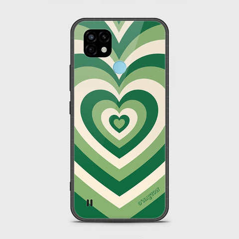 Realme C21 Cover- O'Nation Heartbeat Series - HQ Ultra Shine Premium Infinity Glass Soft Silicon Borders Case