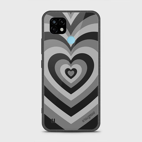 Realme C21 Cover- O'Nation Heartbeat Series - HQ Ultra Shine Premium Infinity Glass Soft Silicon Borders Case