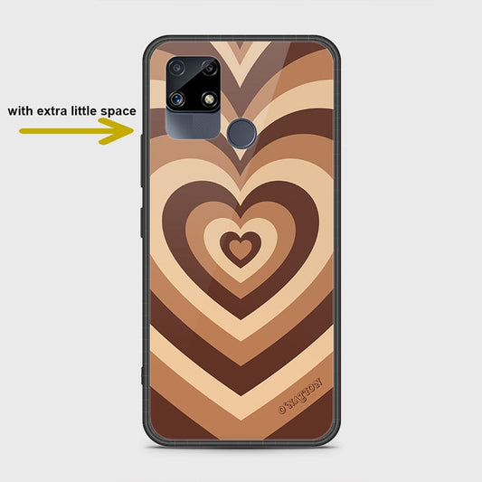 Realme Narzo 30A Cover- O'Nation Heartbeat Series - HQ Ultra Shine Premium Infinity Glass Soft Silicon Borders Case