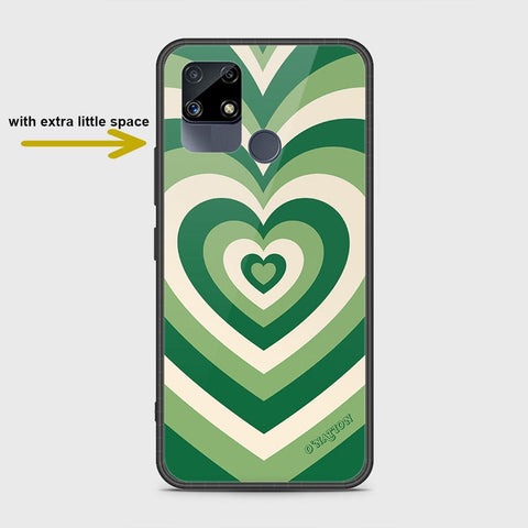 Realme Narzo 30A Cover- O'Nation Heartbeat Series - HQ Ultra Shine Premium Infinity Glass Soft Silicon Borders Case