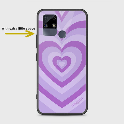 Realme C15 Cover- O'Nation Heartbeat Series - HQ Ultra Shine Premium Infinity Glass Soft Silicon Borders Case