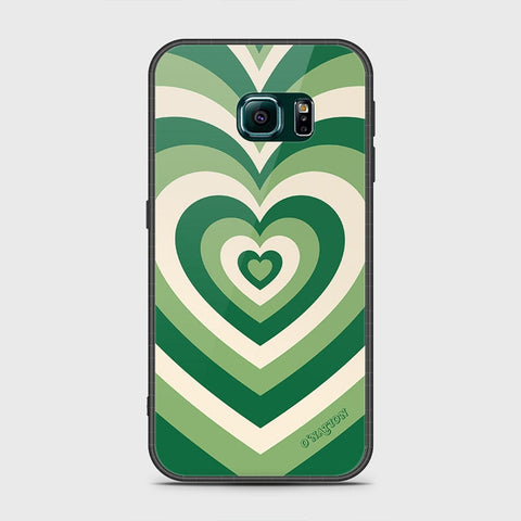 Samsung Galaxy S6 Edge Cover- O'Nation Heartbeat Series - HQ Ultra Shine Premium Infinity Glass Soft Silicon Borders Case