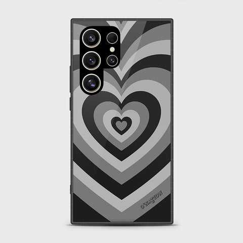 Samsung Galaxy S24 Ultra Cover- O'Nation Heartbeat Series - HQ Ultra Shine Premium Infinity Glass Soft Silicon Borders Case