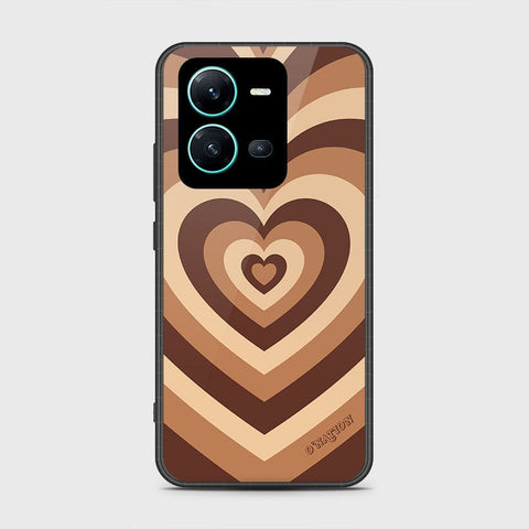 Vivo V25e Cover- O'Nation Heartbeat Series - HQ Ultra Shine Premium Infinity Glass Soft Silicon Borders Case