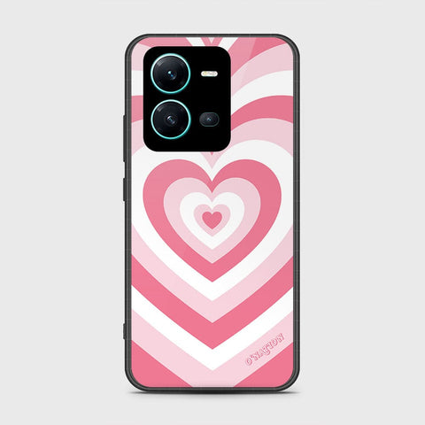 Vivo V25e Cover- O'Nation Heartbeat Series - HQ Ultra Shine Premium Infinity Glass Soft Silicon Borders Case