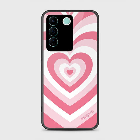 Vivo V27e Cover- O'Nation Heartbeat Series - HQ Ultra Shine Premium Infinity Glass Soft Silicon Borders Case