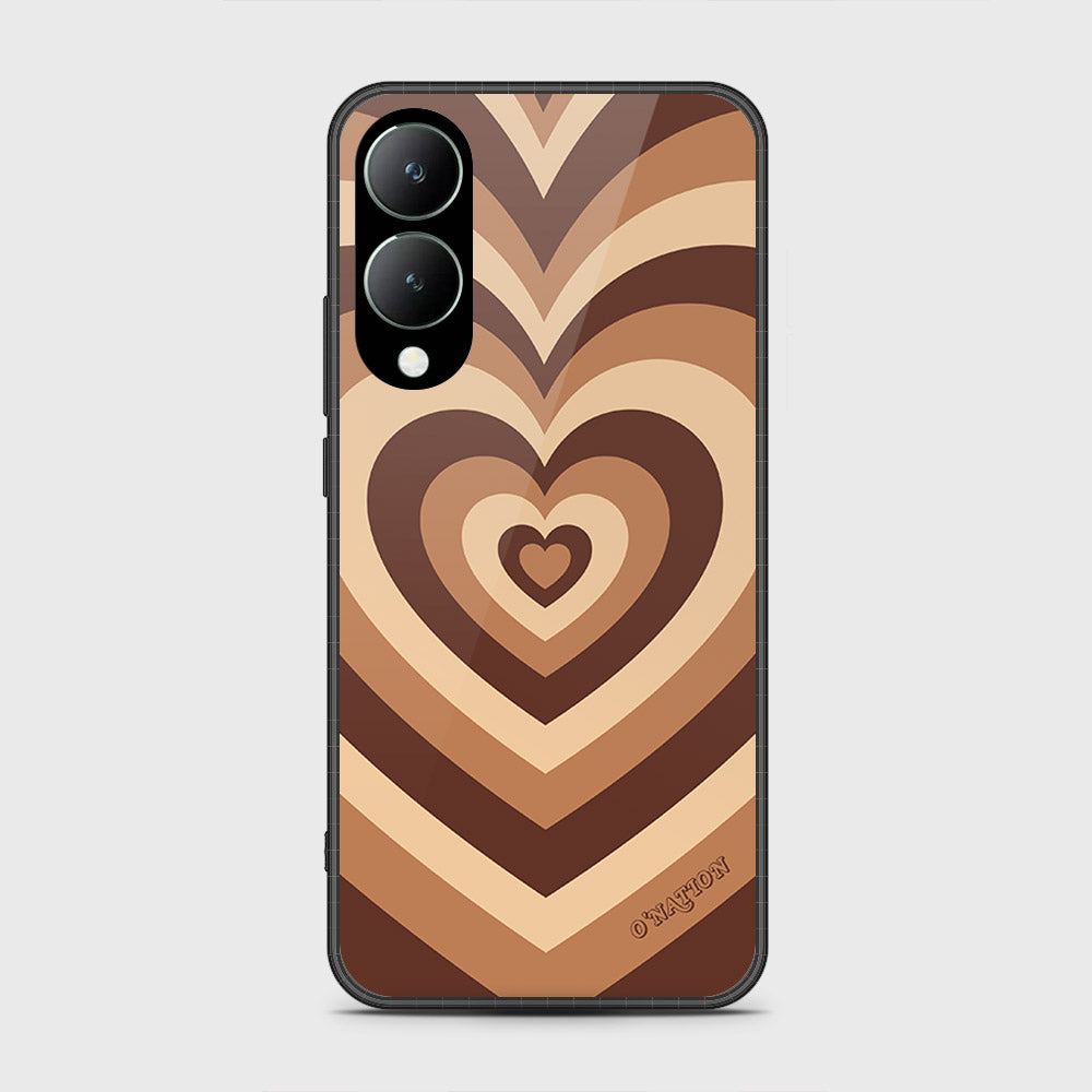 Vivo Y17s Cover- O'Nation Heartbeat Series - HQ Ultra Shine Premium Infinity Glass Soft Silicon Borders Case