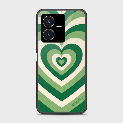 Vivo Y22 Cover- O'Nation Heartbeat Series - HQ Ultra Shine Premium Infinity Glass Soft Silicon Borders Case