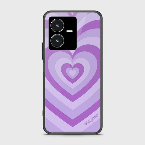 Vivo Y22s Cover- O'Nation Heartbeat Series - HQ Ultra Shine Premium Infinity Glass Soft Silicon Borders Case