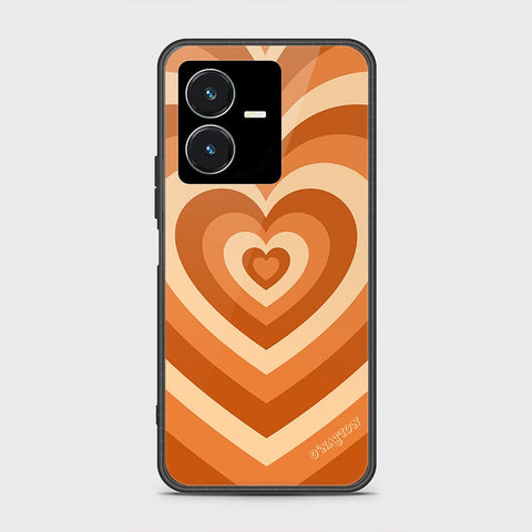 Vivo Y22s Cover- O'Nation Heartbeat Series - HQ Ultra Shine Premium Infinity Glass Soft Silicon Borders Case