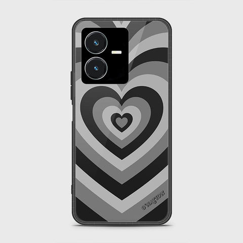 Vivo Y22 Cover- O'Nation Heartbeat Series - HQ Ultra Shine Premium Infinity Glass Soft Silicon Borders Case