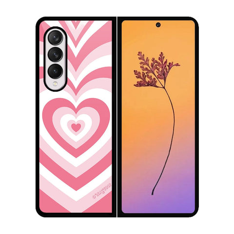 Samsung Galaxy Z Fold 4 5G Cover - O'Nation Heartbeat Series - HQ Premium Shine Durable Shatterproof Case - Soft Silicon Borders