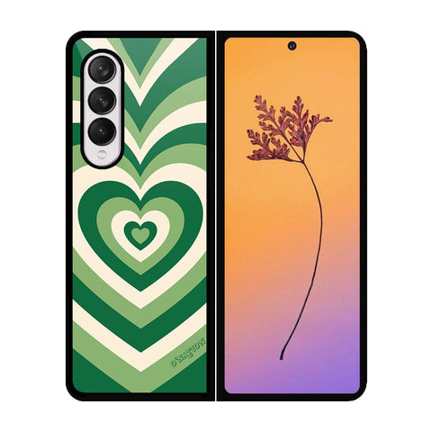 Samsung Galaxy Z Fold 4 5G Cover - O'Nation Heartbeat Series - HQ Premium Shine Durable Shatterproof Case - Soft Silicon Borders