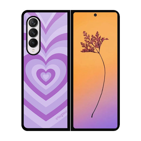 Samsung Galaxy Z Fold 4 5G Cover - O'Nation Heartbeat Series - HQ Premium Shine Durable Shatterproof Case - Soft Silicon Borders