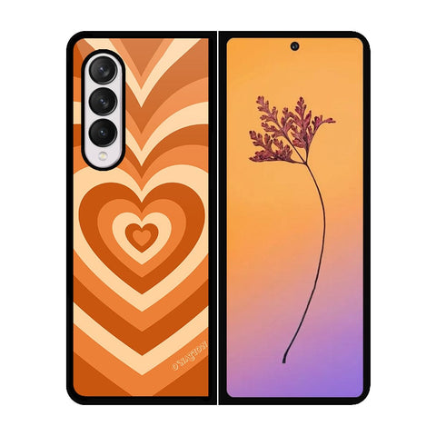 Samsung Galaxy Z Fold 4 5G Cover - O'Nation Heartbeat Series - HQ Premium Shine Durable Shatterproof Case - Soft Silicon Borders