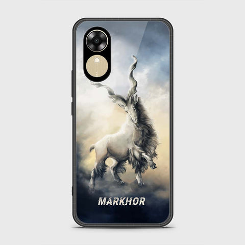 Oppo A17k Cover- Markhor Series - HQ Ultra Shine Premium Infinity Glass Soft Silicon Borders Case