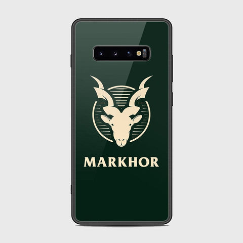 Samsung Galaxy S10 Plus Cover - Markhor Series - HQ Ultra Shine Premium Infinity Glass Soft Silicon Borders Case