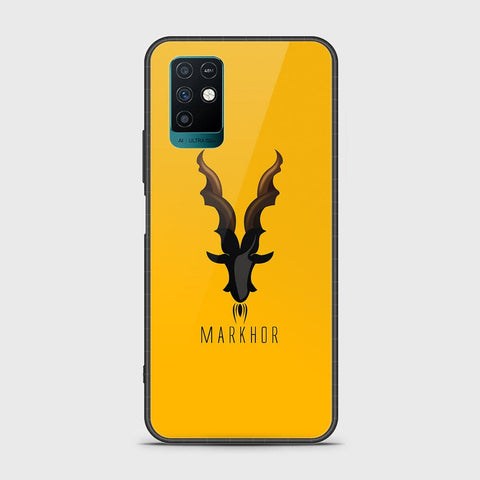 Infinix Note 10 Cover - Markhor Series - HQ Ultra Shine Premium Infinity Glass Soft Silicon Borders Case