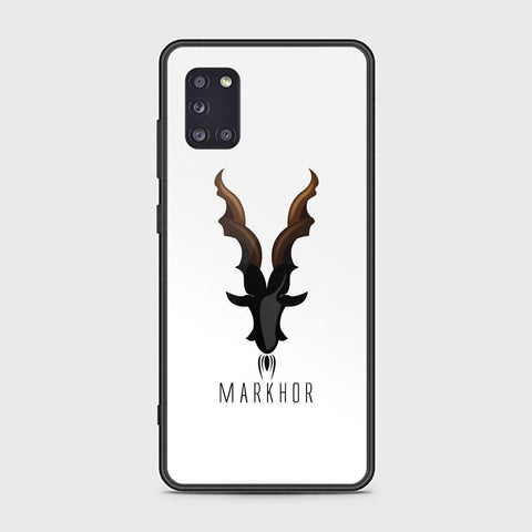 Samsung Galaxy A31 Cover - Markhor Series - HQ Ultra Shine Premium Infinity Glass Soft Silicon Borders Case